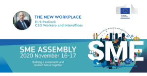 Dirk Paelinck at the European Commission's annual SME Assembly: 'The New Workplace' masterclass.