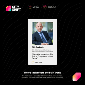 Dirk Paelinck PropTech City Shift Keynote Graphic
